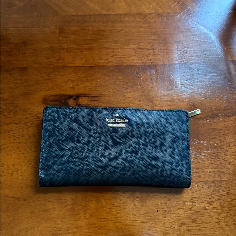 Kate Spade Black Saffiano Leather Wallet